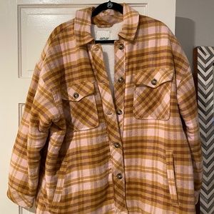 AERIE Sherpa Shacket Size Large